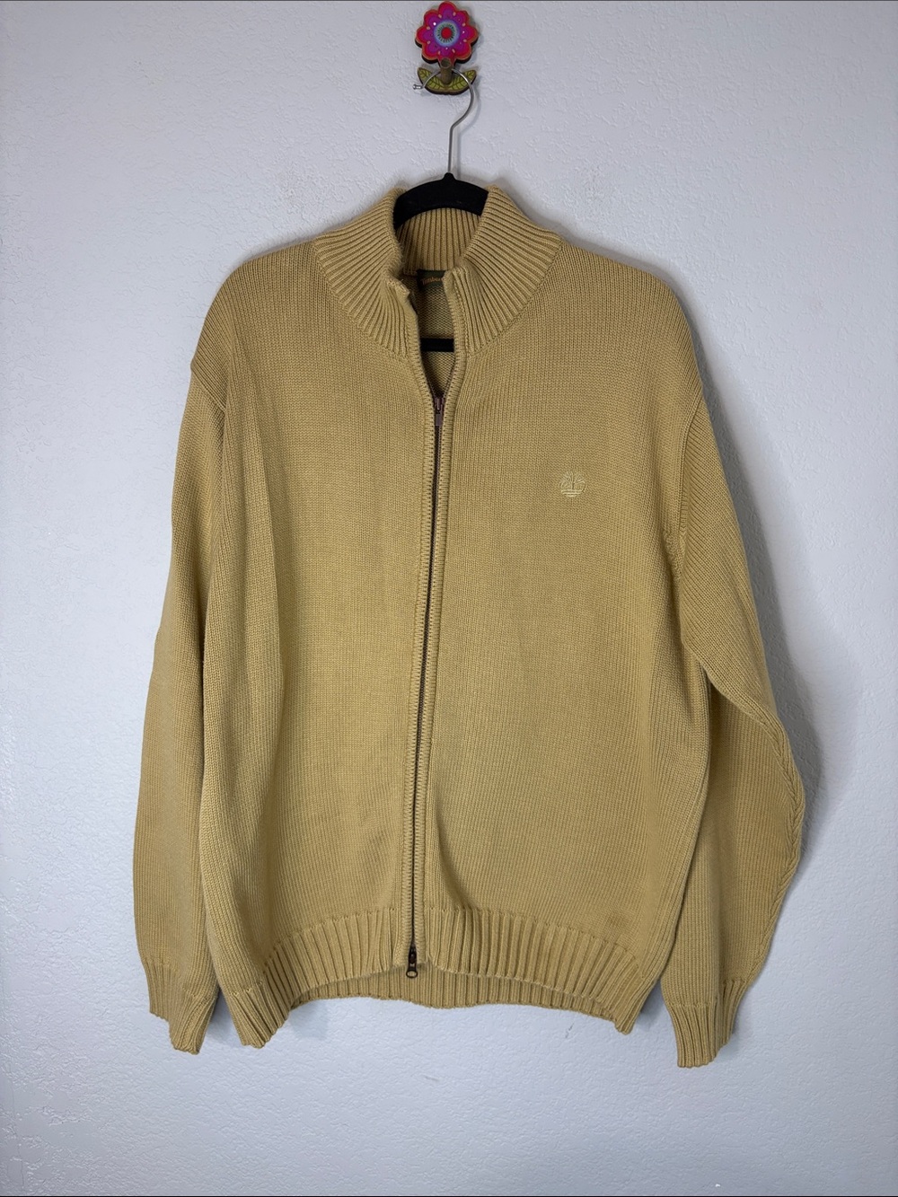 Timberland Men's Full-Zip Sweater Jacket - Tan